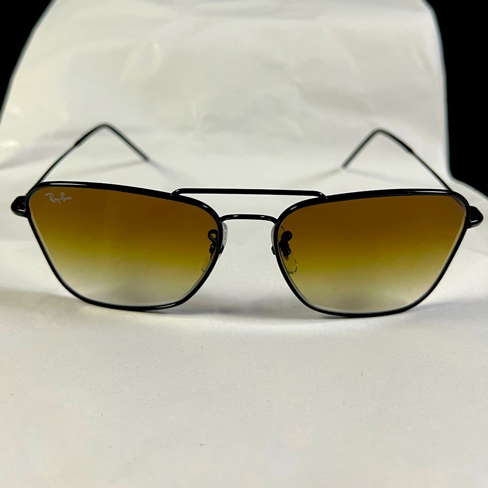 Ray-Ban Wayfarer Reverse Caravan Sunglasses Black Brown Ray Ban Glasses